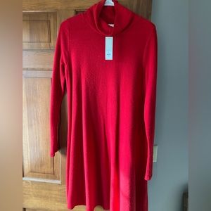 New with tags red dress with cowl neck